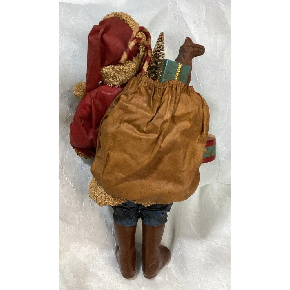 Kurt Adler Santa's World Paper Mache Santa Table Piece 10